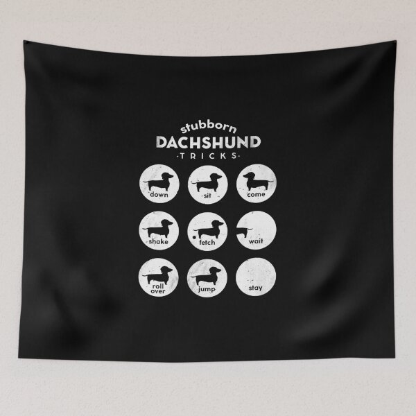 Item preview, Stubborn Dachshund Tricks Chart designed and sold by Reiyankhairina.