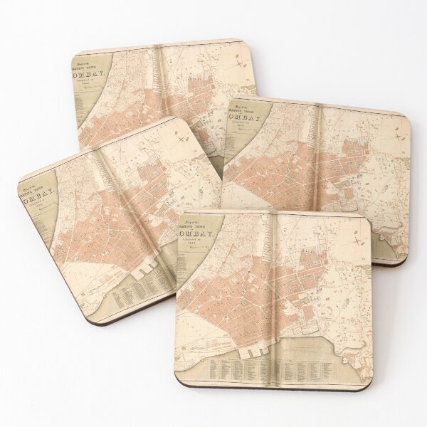 Item preview, Map of Mumbai (Bombay), India (1855) designed and sold by allhistory.