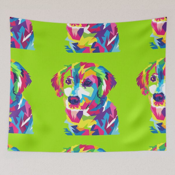 Item preview, Colorful dog picture designed and sold by digitalgull.