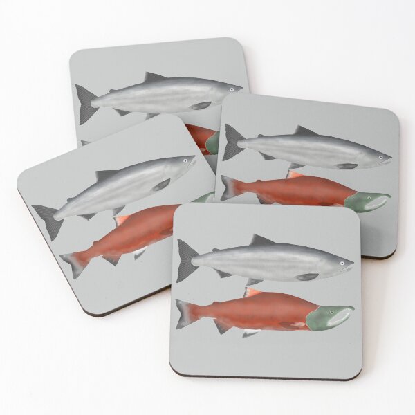 Item preview, Sockeye Salmon Group designed and sold by fishfolkart.