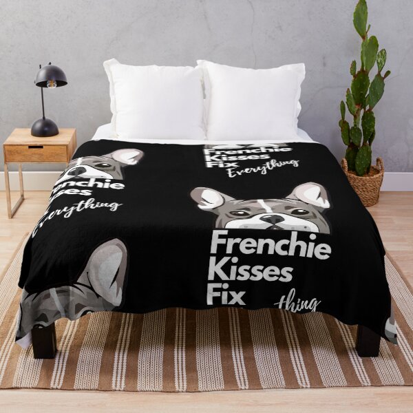 Item preview, French bulldog lovers, frenchie Kisses Fix Everything designed and sold by Collagedream.