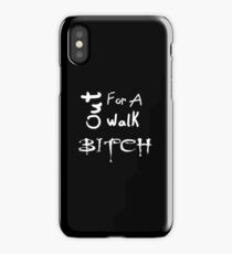 'Out for a walk bitch' - Buffy phone case iPhone Case