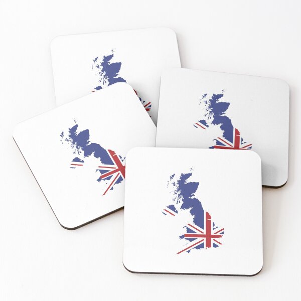 Artikelvorschau, Großbritannien Karte mit Flagge entworfen und verkauft von MyIdentityShop.