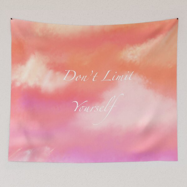 Item preview, don't limit yourself quote abstract ethereal clouds designed and sold by simptrash.