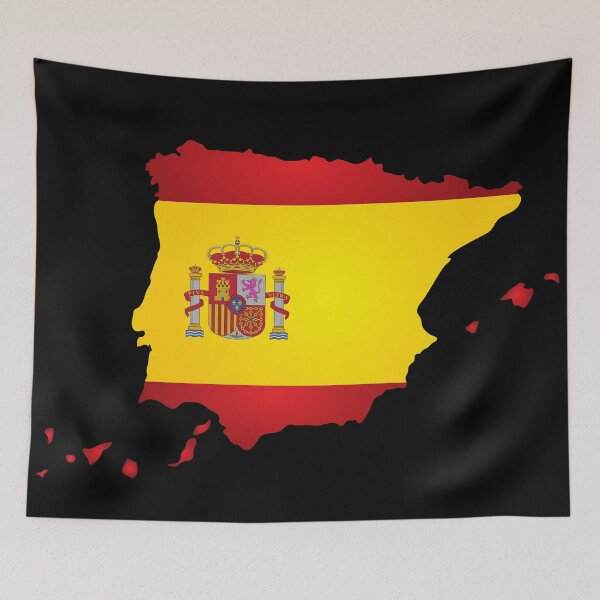 Item preview, Spain Map with Flag designed and sold by MyIdentityShop.