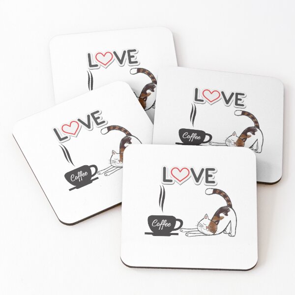 Item preview, coffee Love cat, love coffee , love , cat , love cat , coffe designed and sold by TimeOfTheFuture.