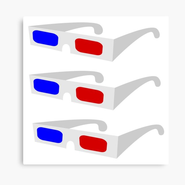 3d Glasses Wall Art Redbubble - clockwork roblox limited glasses