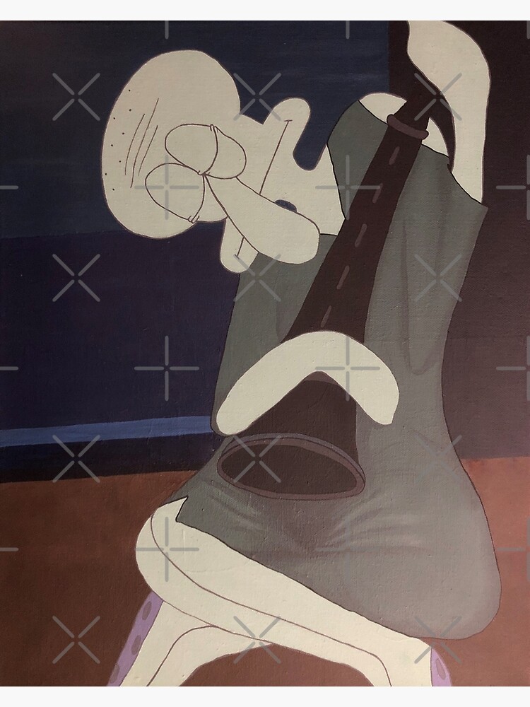 Squidward the Old Clarinetist Greeting Card