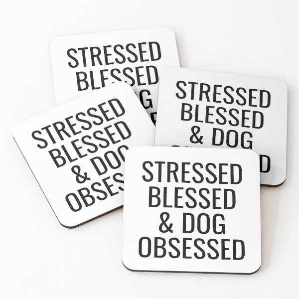 Item preview, Stressed Blessed & Dog Obsessed designed and sold by thecavapootales.