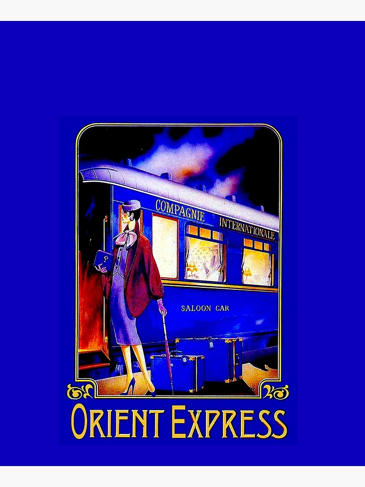 Disover ORIENT EXPRESS: Vintage Train Passenger Travel Print Kitchen Apron