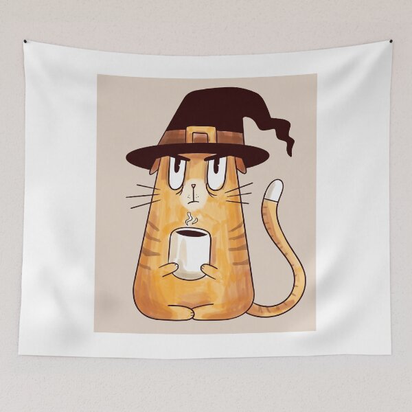 Item preview, GRUMPY WITCH CAT designed and sold by delkh07.