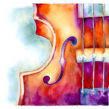 Artwork thumbnail, Colorful Violin by Jamie Hansen Art
