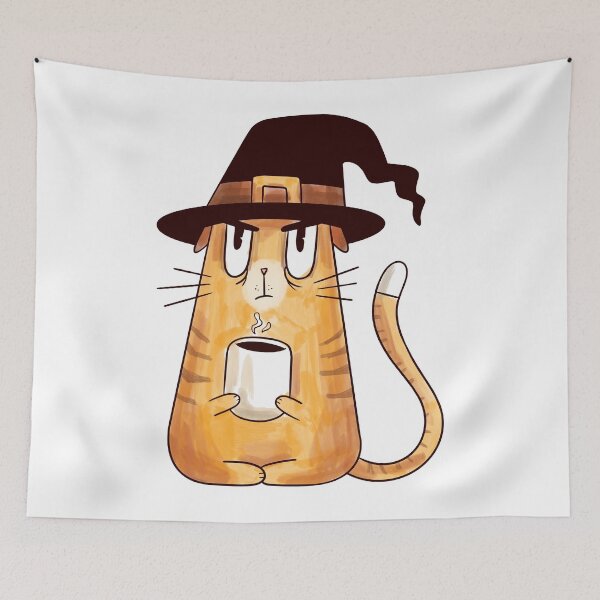 Item preview, GRUMPY WITCH CAT designed and sold by delkh07.