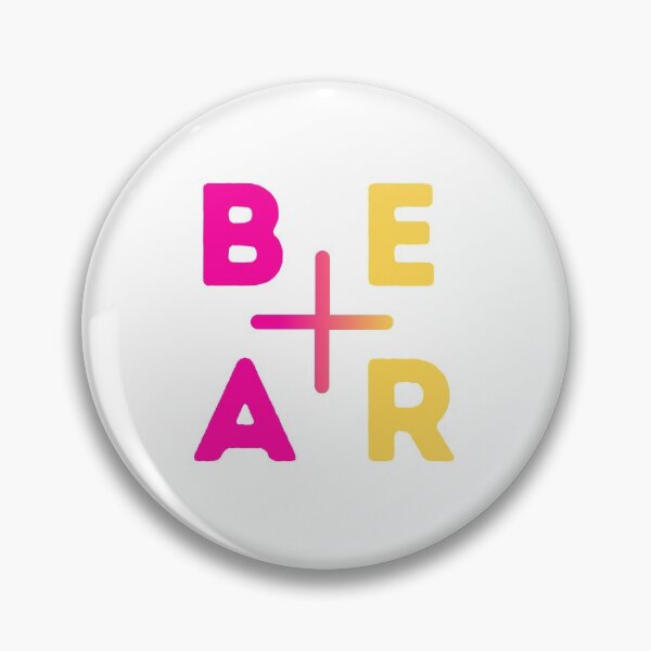 Item preview, Bear Positive Pink Yellow designed and sold by BigBrightBear.