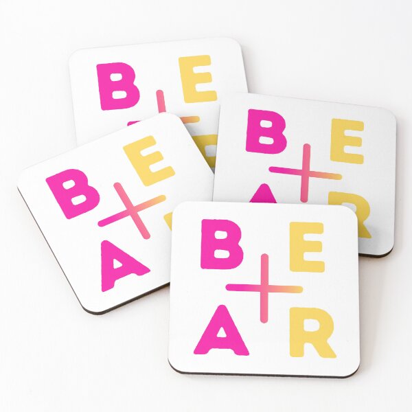 Item preview, Bear Positive Pink Yellow designed and sold by BigBrightBear.