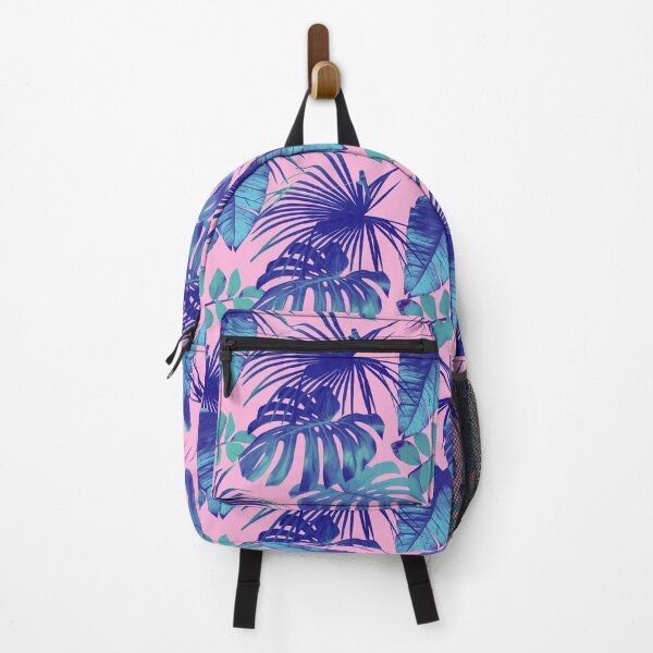 Item preview, Pink & Blue Tropical Palm Leaf designed and sold by newburyboutique.