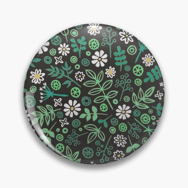 Item preview, Daisies and Leaves Pattern - Dark Gray designed and sold by softbiology.