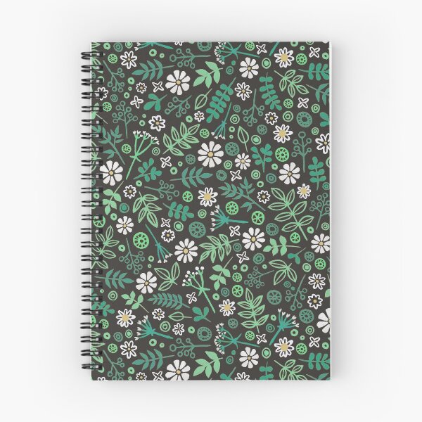 Item preview, Daisies and Leaves Pattern - Dark Gray designed and sold by softbiology.