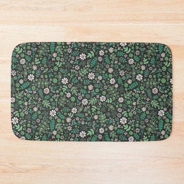 Item preview, Daisies and Leaves Pattern - Dark Gray designed and sold by softbiology.