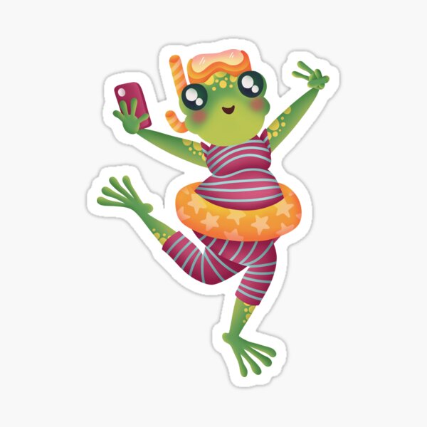 Cute Frog Sticker