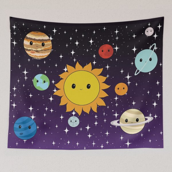 Item preview, Happy Solar System designed and sold by cosmicbubblegum.