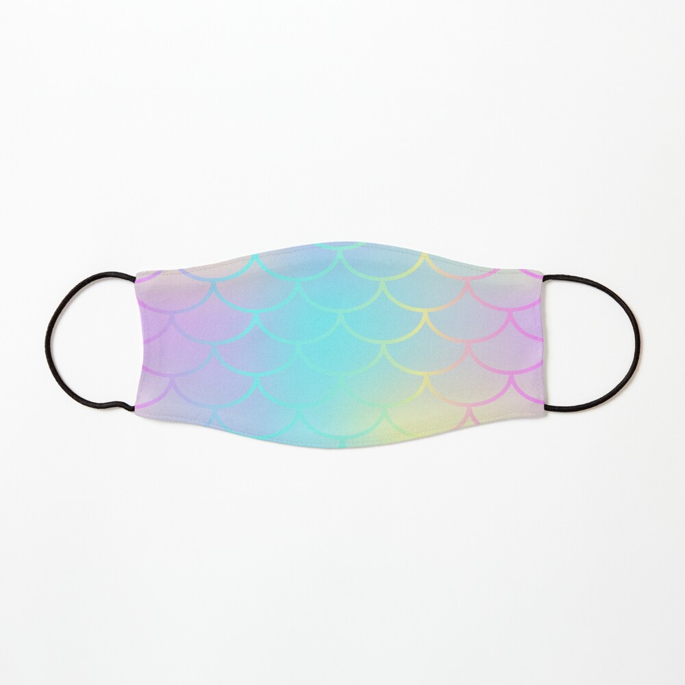 Rainbow Mermaid Print Mask