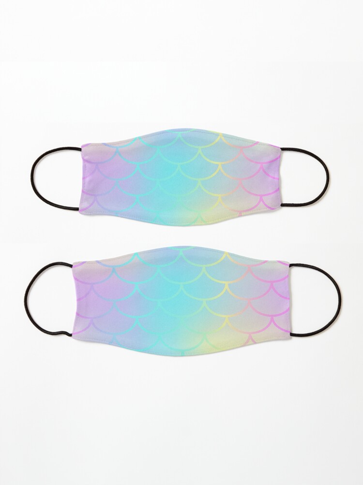Alternate view of Rainbow Mermaid Print Mask