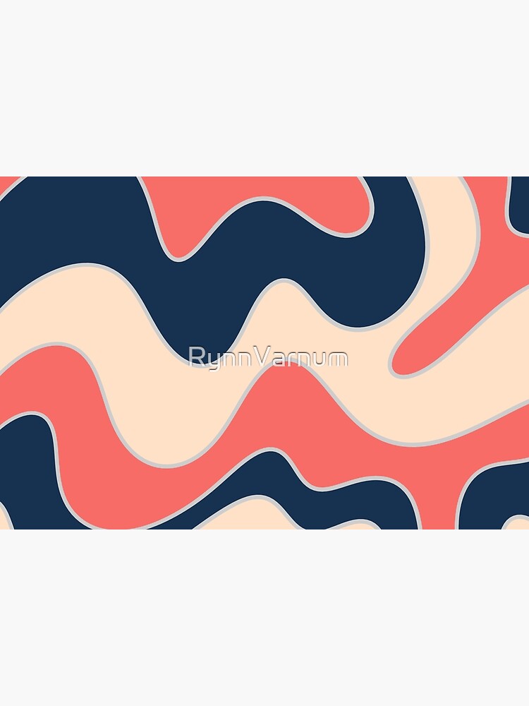Discover Abstract Waves 13 Bath Mat