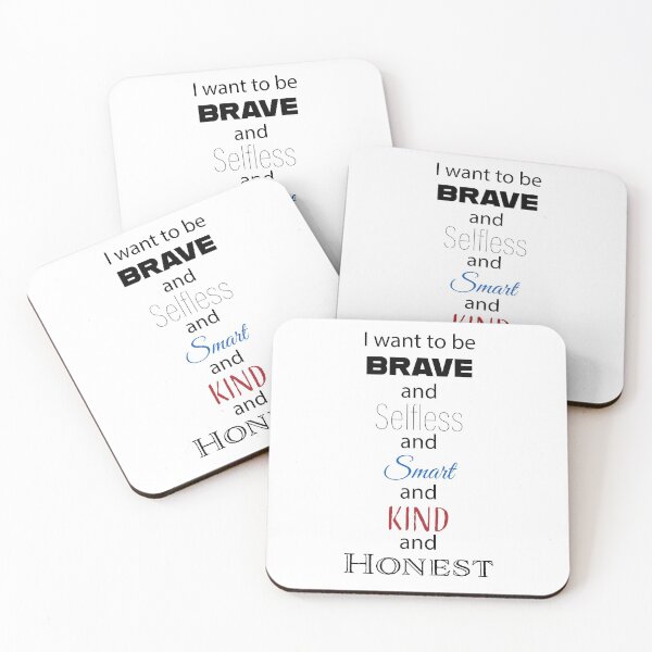 Item preview, Tobias Divergent Quote - I want to be brave and selfless and smart and kind and honest designed and sold by BridgetLynnC.