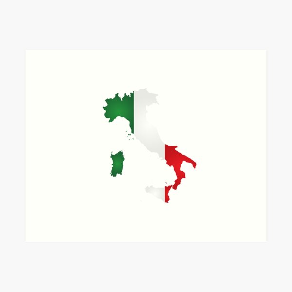 Item preview, Italy Map with Flag designed and sold by MyIdentityShop.