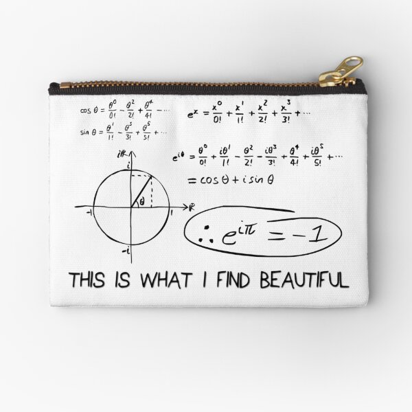 e to the i Pi Zipper Pouch