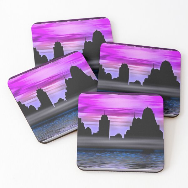 Item preview, Sunrise Skyline Abstract designed and sold by Bubblepoor.