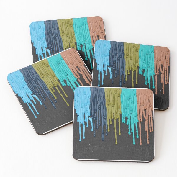 Item preview, Earth Tones Melted Crayon Drips designed and sold by anxiousdino.