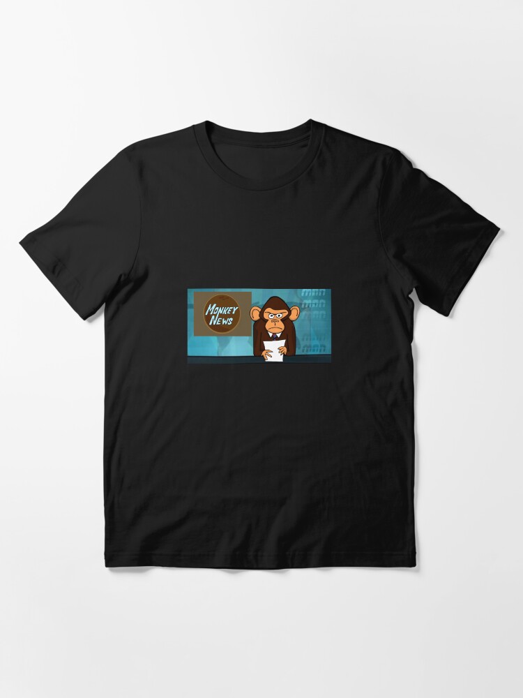 Alternate view of Monkey News Essential T-Shirt