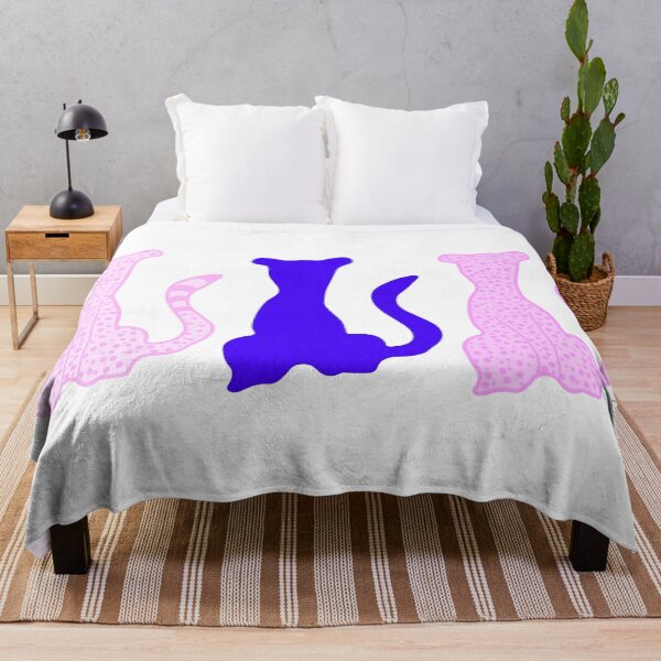 Item preview, Pink and Purple Spotted Cat Trio designed and sold by christabelco.