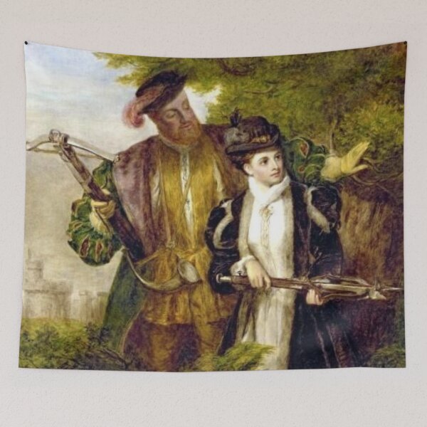 Item preview, Queen of England Anne Boleyn and King Henry VIII Hunting Deer | The six designed and sold by KauzSL.