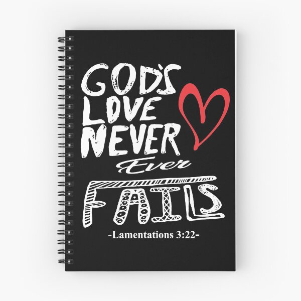 Item preview, God's Love Never Fail Bible Saying designed and sold by Wokeness.