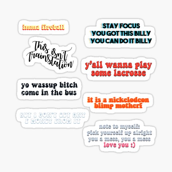 ruel quotes pack 2 Sticker