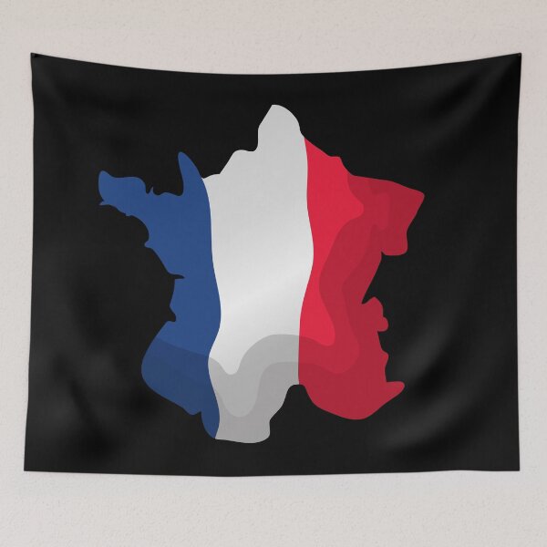 Item preview, France Map with Flag designed and sold by MyIdentityShop.