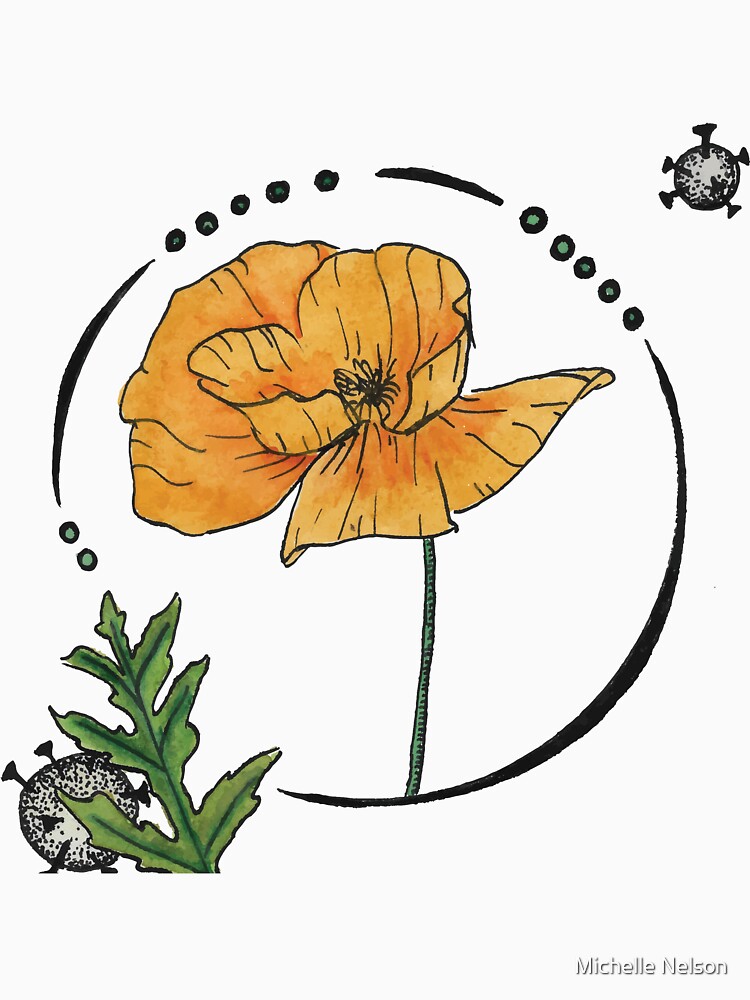 Poppy in Circle with Covid by quirkysketchy