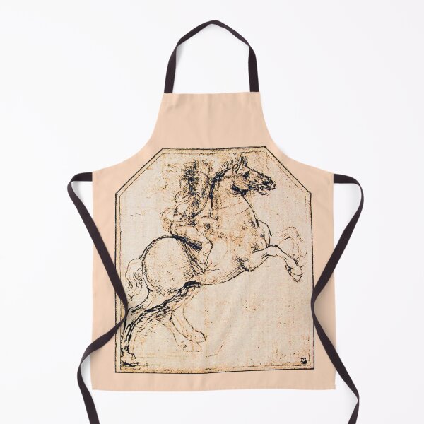 Item preview, DRAWING OF A HORSE RIDER IN PALE PINK Leonardo da Vinci designed and sold by BulganLumini.