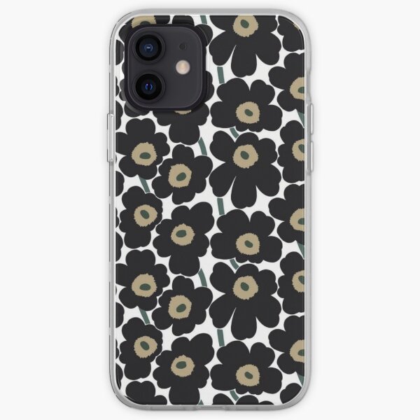Marimekko black design iPhone Soft Case