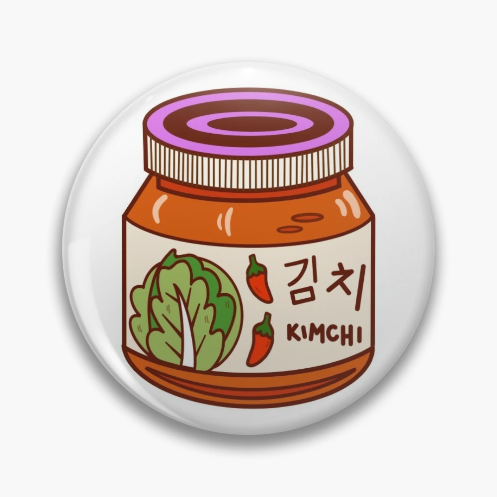 Korean Dancheong Flower Enamel Pin Set — Kimchi Kawaii