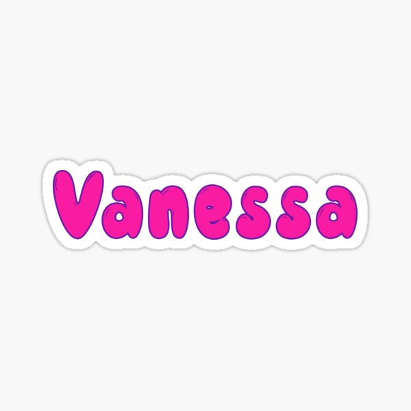Civilizar Sophie síndrome Vanessa " Sticker for Sale by Victoria B | Redbubble