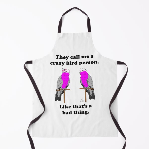 Item preview, Crazy Bird Person with Galah Cockatoos designed and sold by Laughing Parrot Studio.