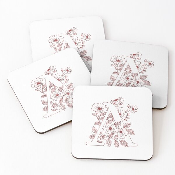 Item preview, Floral Monogram A (initial)  designed and sold by Slangt-shirt.