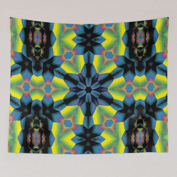 Item preview, Psychedelic Spectrum of Complex Lines Mandala designed and sold by GloomyLand.
