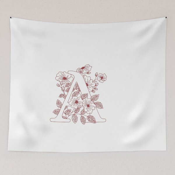 Item preview, Floral Monogram A (initial)  designed and sold by Slangt-shirt.