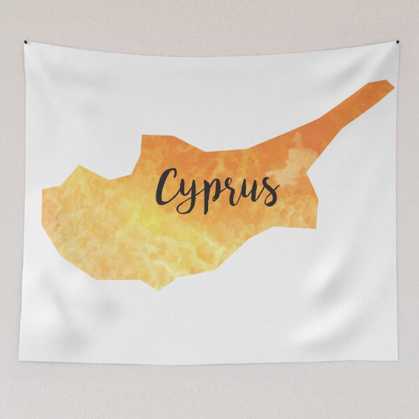 Item preview, Cyprus Map - Watercolor designed and sold by MyIdentityShop.