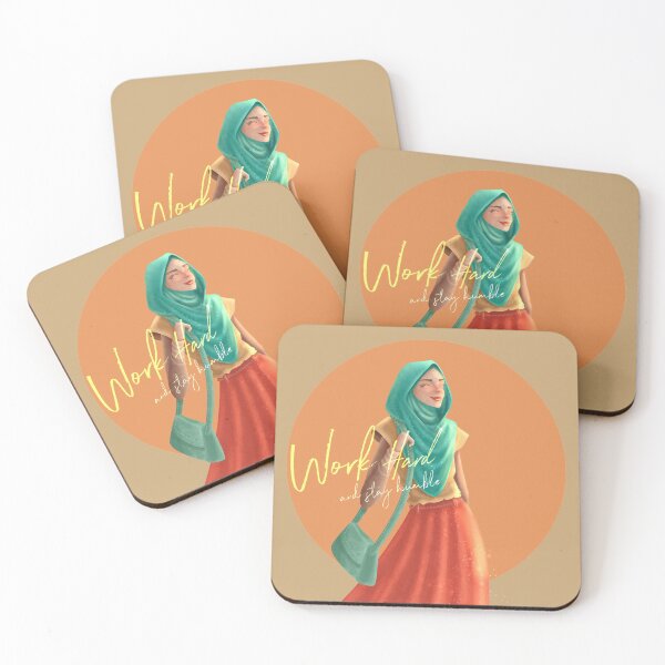 Item preview, Work Hard and Stay Humble designed and sold by Rahmawati Yayu Ningsih.